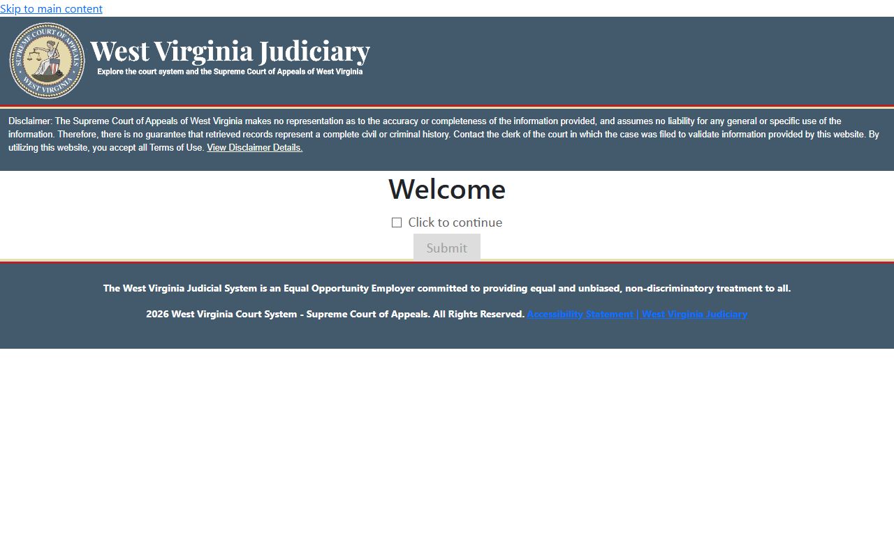 Hardy County magistrate court record search fields after arrest